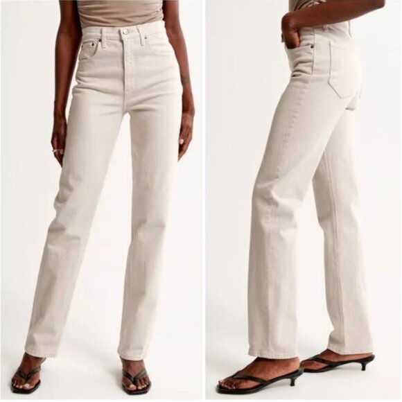 Abercrombie & Fitch Denim - Abercrombie & Fitch  90's Straight Ultra High Rise Jeans size 30/10